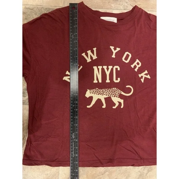 Treasure & Bond Shirt Women's XS Red New York Long Sleeve - Picture 6 of 6